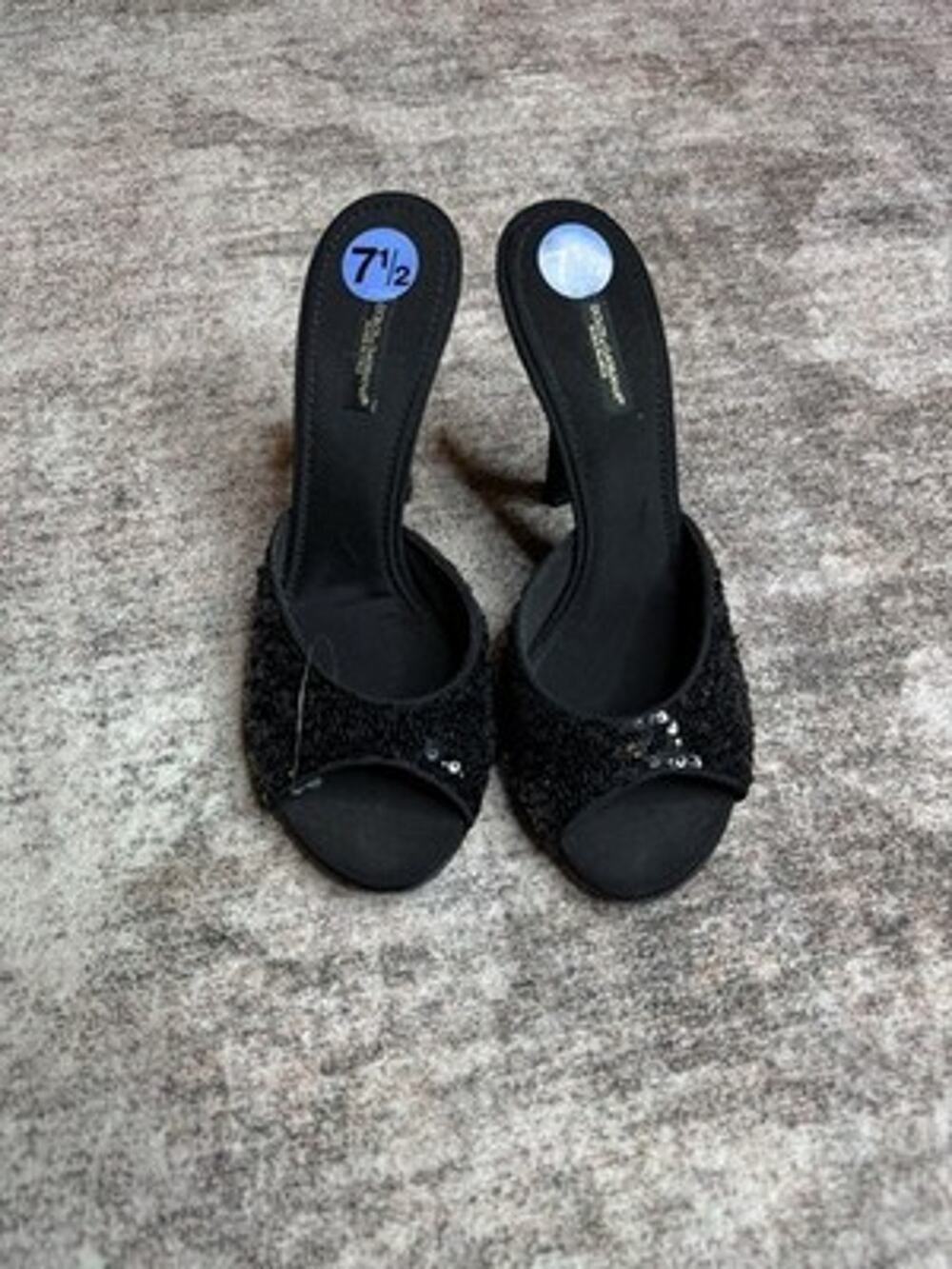 Vince Camuto Prynn Womens Heels Black Embellished